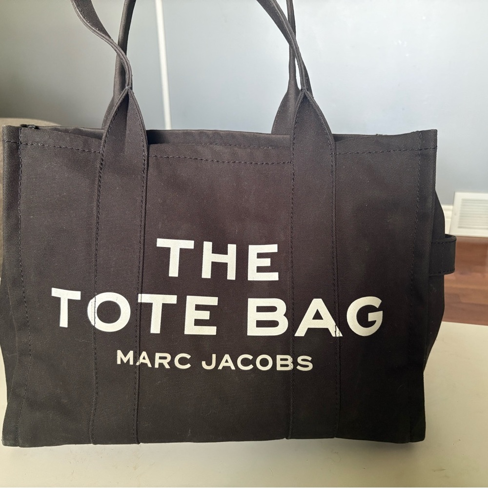 Marc Jacobs Black Canvas Tote Bag